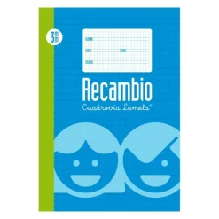 Recambio cuarto cuadrovía 3mm. 100 hojas con 6 taladros