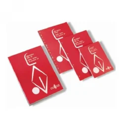 Recambio tamaño cuarto pauta Montessori 5mm. 100 hojas 2 taladros