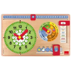 Reloj calendario en castellano