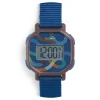Reloj de pulsera digital voluta azul