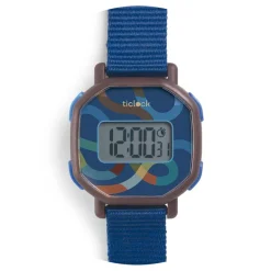 Reloj de pulsera digital voluta azul