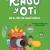 Ringo y Oti en el río de aquí cerca