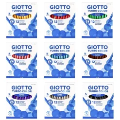 Rotulador 12 unidades unicolor Turbo Color Giotto