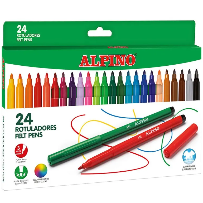 Rotulador Alpino 24 colores