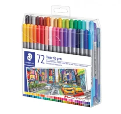 Rotulador doble punta 72 colores Staedtler