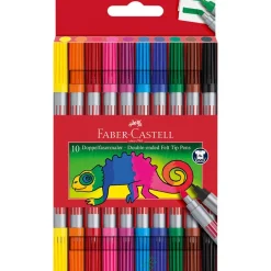 Rotulador doble punta 20 colores Faber-Castell