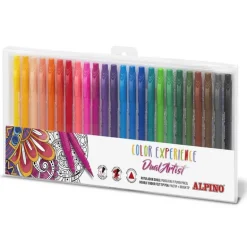 Rotulador doble punta 24 colores Color Experience Dual Artist Alpino