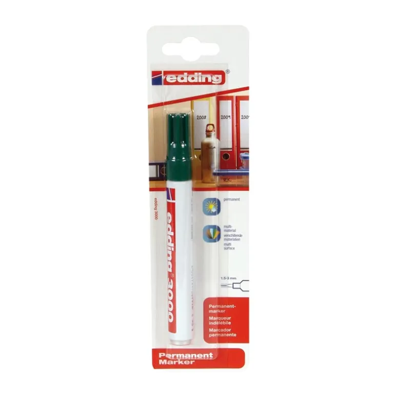 Rotulador Edding 3000 color verde