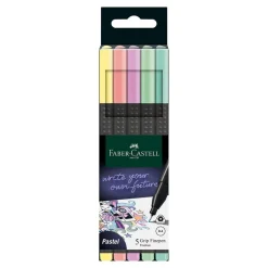 Rotulador grip finepen 5 colores pastel