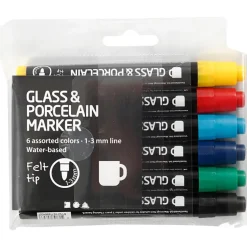 Rotulador para porcelana y vidrio 6 colores Creativ Company