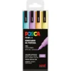 Rotulador Posca PC3M 4 colores pastel