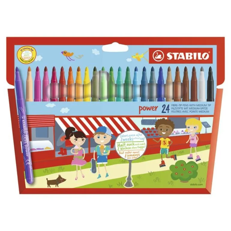 Rotulador Power 24 colores Stabilo