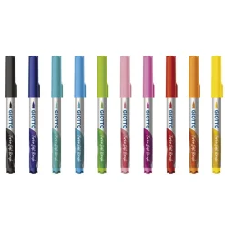 Rotulador punta pincel 10 colores Giotto turbo soft brush
