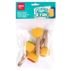 Sellos de esponja con mango 4 unidades Apli
