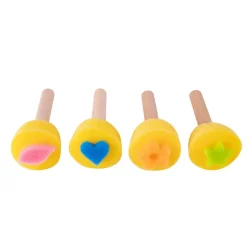 Sellos de esponja con mango 4 unidades Apli