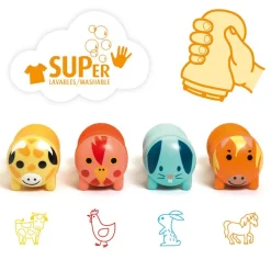 Sellos ergonómicos animales de granja