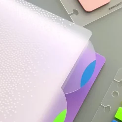 Separadores PP bloc Ingeniox A5 neón 4 posiciones transparente