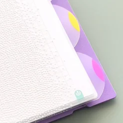 Separadores PP bloc Ingeniox A4 neón 4 posiciones transparente