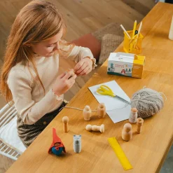 Set 10 figuras madera fantasía 7cm formas variadas