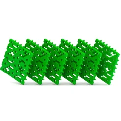 Set 6 placas base Meli basic color verde soporte construcciones