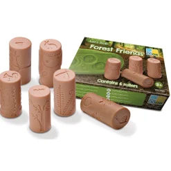 Set 6 rodillos para modelar amigos del bosque