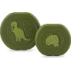 Set 2 tarteras 150ml y 300ml dinosaurio cierre clip