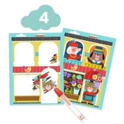 Set actividades creativas El gato y sus amigos