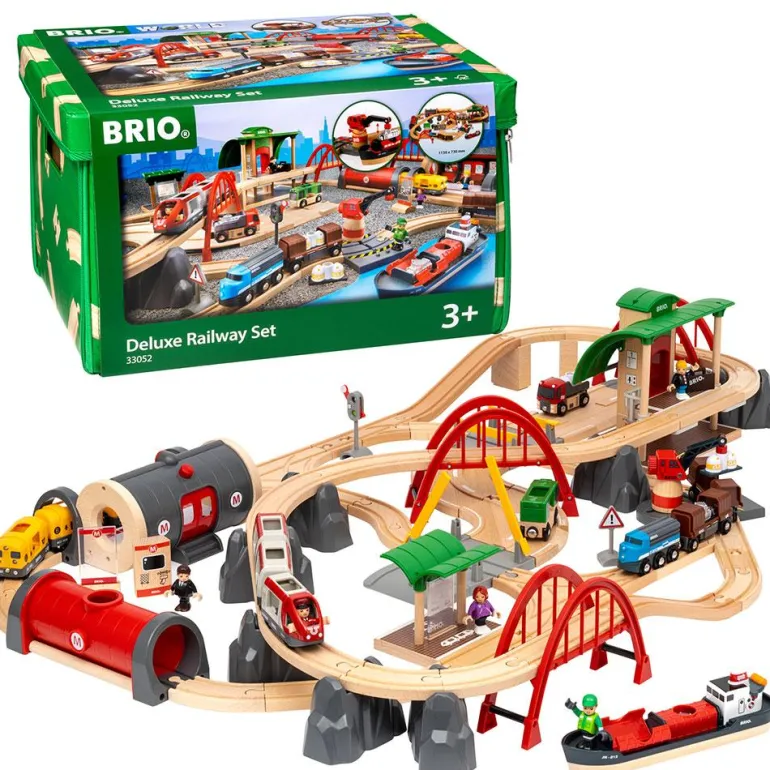Set circuito de tren deluxe madera