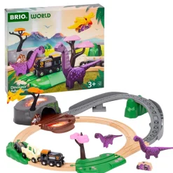 Set circuito tren aventuras jurásicas dinosaurios