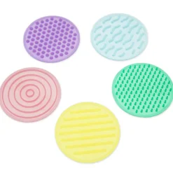 Set círculos silicona sensoriales texturas y colores