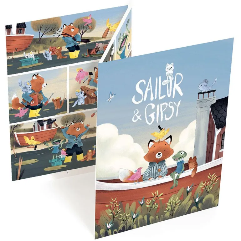 Set crea cómic con calcomanías Sailor y Gipsy