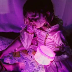 Set cubos lilas con luz 4 unidades Glo Pals