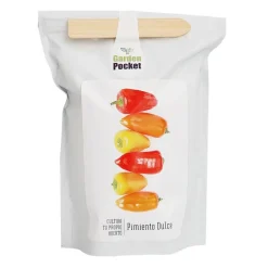 Set de cultivo de pimiento dulce en bolsa-maceta