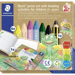 Set de dibujo Noris junior 6 ceras de colores, lápiz y librito de actividades
