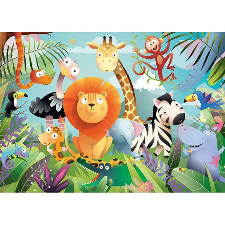 Set dos puzzles Animales salvajes 24 piezas Calypto