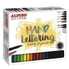 Set hand lettering Alpino