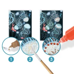 Set láminas pintura 3D mundo submarino