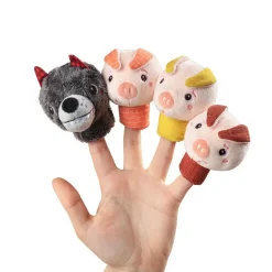 Set marionetas dedo Los Tres Cerditos