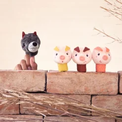 Set marionetas dedo Los Tres Cerditos