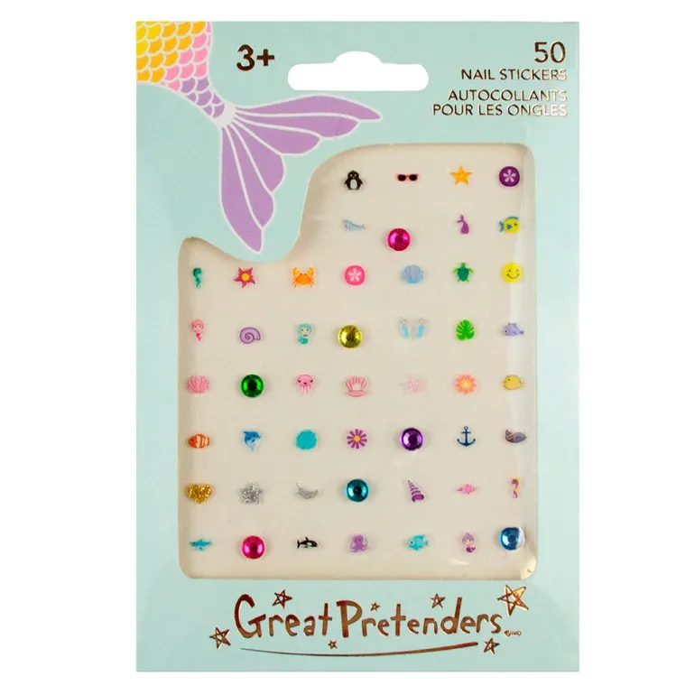 Set nail stickers sirenas