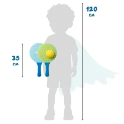 Set raquetas con ventosa con 2 pelotas.