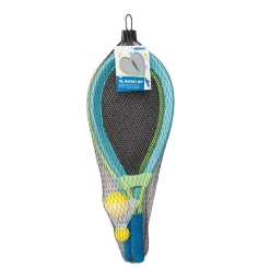 Set raquetas XL con 1 pelota y 1 pelota de bádminton.