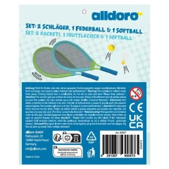 Set raquetas XL con 1 pelota y 1 pelota de bádminton.