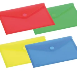Sobre de polipropileno tamaño A5 con cierre de velcro 25 x 18cm.