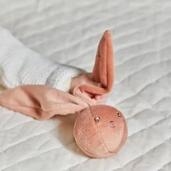 Sonajero pelota conejito terracota