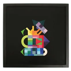 Tablero negro magnético 50x50cm