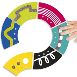 Tacto fichas para enlazar recorridos