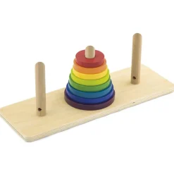 Torre de Hanoi madera juego lógica