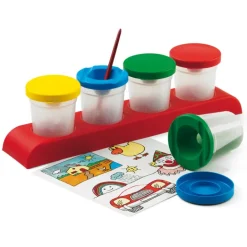 Vasos inderramables con tapa 4 unidades Faibo